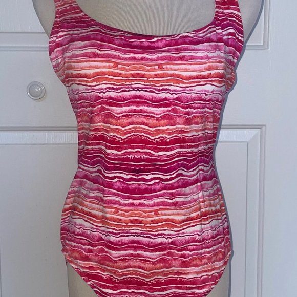 NEW - Tommy Bahama - Rainbow Fronds Reversible One-Piece Swimsuit - Picture 3 of 4